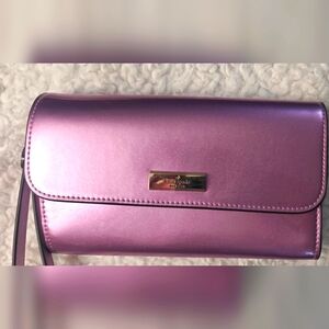 Kate Spade Deep Berry Iridescent Clutch Wristlet - Box Included